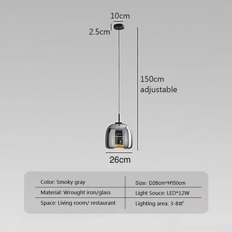 LumiSphere Minimalistische Glaslampe | Modernes Design | Elegante Dekoleuchte für Zuhause