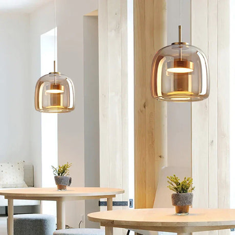 LumiPure Glas Pendelleuchte | Modernes Design | Stimmungslicht | Perfekt für Esszimmer & Wohnzimmer