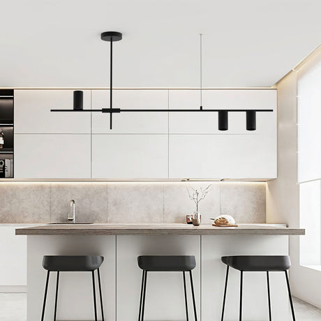 LunaRay Moderner Kronleuchter | Elegante Beleuchtung | Längliches Design | LED-Pendelleuchte