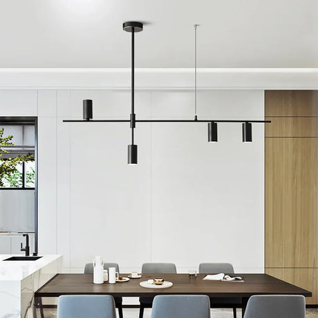 LunaRay Moderner Kronleuchter | Elegante Beleuchtung | Längliches Design | LED-Pendelleuchte