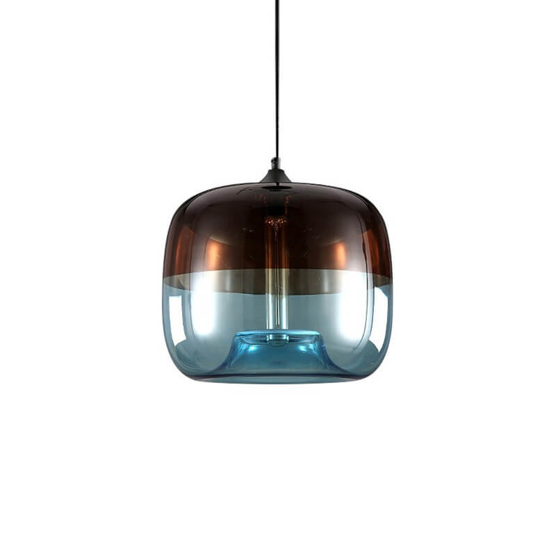 ColorSphere Retro Design Pendelleuchte aus Glas | Bunt | Vintage Look | E27 Fassung | Dekolampe für Wohnzimmer