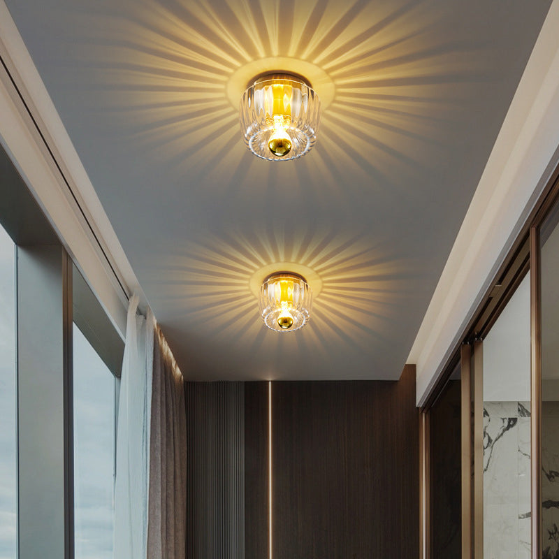 Solara Luxury Glas-Design Deckenleuchte | Kupfer-Sonnengestaltung | Wand- & Deckenmontage | Premium Wohnambiente