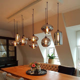 SmokeLume Glas Pendelleuchte | Modernes Design | Rauchgraues Glas | LED Beleuchtung | Perfekt für Zuhause