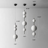 Orbessa LED Pendelleuchte | Zeitloses Kugeldesign aus Glas | Warmweißes Licht | Moderne Beleuchtung