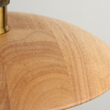 SolaraLite – Minimalistische Holz Pendelleuchte | Tellerdesign | Nachhaltige Beleuchtung für Zuhause