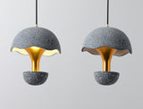 Cemuro Glow Industrial Pendelleuchte | Beton-Optik | Pilzform | LED-Hängeleuchte für Esszimmer & Küche