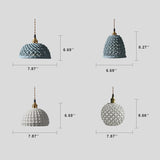 PorceLume Japanische Porzellan-Pendelleuchte | Modernes Design | 1-Licht Kuppel | Handgefertigte Lichtkunst