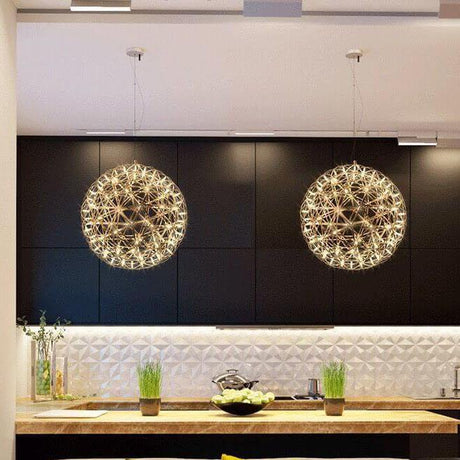 StarFlare LED Feuerwerk Pendelleuchte | Modernes Design | 12 bis 92 Lichtkugeln | Deko-Leuchte für Wohnzimmer & Esszimmer