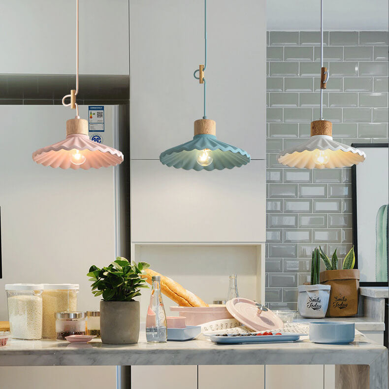 CemLight Moderne Macaron Pendelleuchte | Zement-Schirm | Skandinavisches Design | Stilvolle Beleuchtung | Für Wohn- und Essbereiche