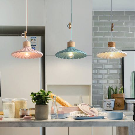 CemLight Moderne Macaron Pendelleuchte | Zement-Schirm | Skandinavisches Design | Stilvolle Beleuchtung | Für Wohn- und Essbereiche