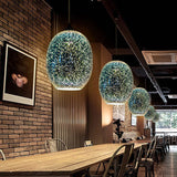 CelestaFlare Kreative 3D-Feuerwerk-Pendelleuchte | Glasdesign | Modernes Stimmungslicht | Dekorative Hängelampe für Zuhause
