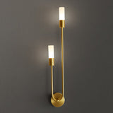 LumiU – Minimalistisches U-Design LED Wandleuchte | 2 Lichter | Metall & Kupfer
