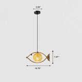 FishLoom Kreative Pendelleuchte | Fischform aus Hanfseil & Weidengeflecht | 1-flammige LED-Hängeleuchte | Rustikale Deko