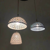 PorceLume Japanische Porzellan-Pendelleuchte | Modernes Design | 1-Licht Kuppel | Handgefertigte Lichtkunst