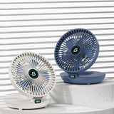 BreezeMate Mini-USB Ventilator | Tragbar & Wiederaufladbar | Verstellbar | Wand- & Desktopnutzung