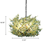 FloraNova Kreativer Blumen Kronleuchter | 3 Lichter | Farbenfrohes Design für Ihr Zuhause