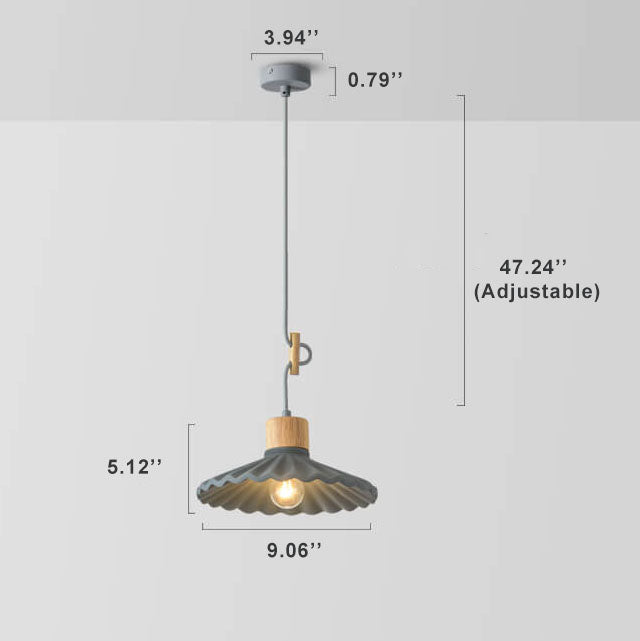 CemLight Moderne Macaron Pendelleuchte | Zement-Schirm | Skandinavisches Design | Stilvolle Beleuchtung | Für Wohn- und Essbereiche