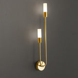 LumiU – Minimalistisches U-Design LED Wandleuchte | 2 Lichter | Metall & Kupfer