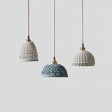 PorceLume Japanische Porzellan-Pendelleuchte | Modernes Design | 1-Licht Kuppel | Handgefertigte Lichtkunst