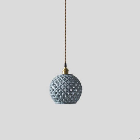 PorceLume Japanische Porzellan-Pendelleuchte | Modernes Design | 1-Licht Kuppel | Handgefertigte Lichtkunst
