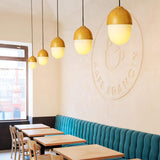 GlowNut Beige Globe Pendelleuchte | Modernes Design | Energieeffizient | Wohn- und Essbereich | Stilvolle Beleuchtung