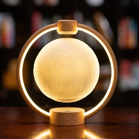 LunarMagix LED Schreibtischlampe | Maglev Mond-Design | Farbwechsel-Nachtlicht | Dekorative Beleuchtung