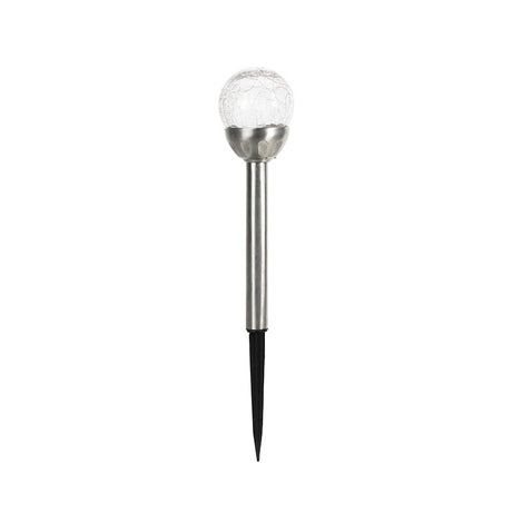 Lumevora Solar Gartenleuchte | Farbige LED Rundkopf-Lampe | Solarbetrieben | Landschaftslicht für Rasen & Wege