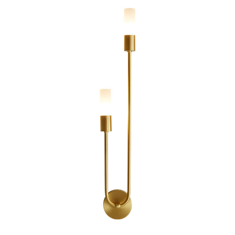 LumiU – Minimalistisches U-Design LED Wandleuchte | 2 Lichter | Metall & Kupfer