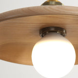 SolaraLite – Minimalistische Holz Pendelleuchte | Tellerdesign | Nachhaltige Beleuchtung für Zuhause