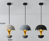 Cemuro Glow Industrial Pendelleuchte | Beton-Optik | Pilzform | LED-Hängeleuchte für Esszimmer & Küche