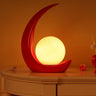 Lunovia LED Tischlampe mit Halbmond-Design | Kreatives Dekolicht | Dimmbar & Vielseitig