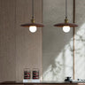 SolaraLite – Minimalistische Holz Pendelleuchte | Tellerdesign | Nachhaltige Beleuchtung für Zuhause