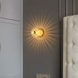 Solara Luxury Glas-Design Deckenleuchte | Kupfer-Sonnengestaltung | Wand- & Deckenmontage | Premium Wohnambiente