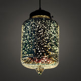 CelestaFlare Kreative 3D-Feuerwerk-Pendelleuchte | Glasdesign | Modernes Stimmungslicht | Dekorative Hängelampe für Zuhause