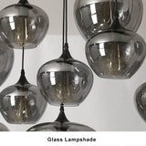 SmokeLume Glas Pendelleuchte | Modernes Design | Rauchgraues Glas | LED Beleuchtung | Perfekt für Zuhause