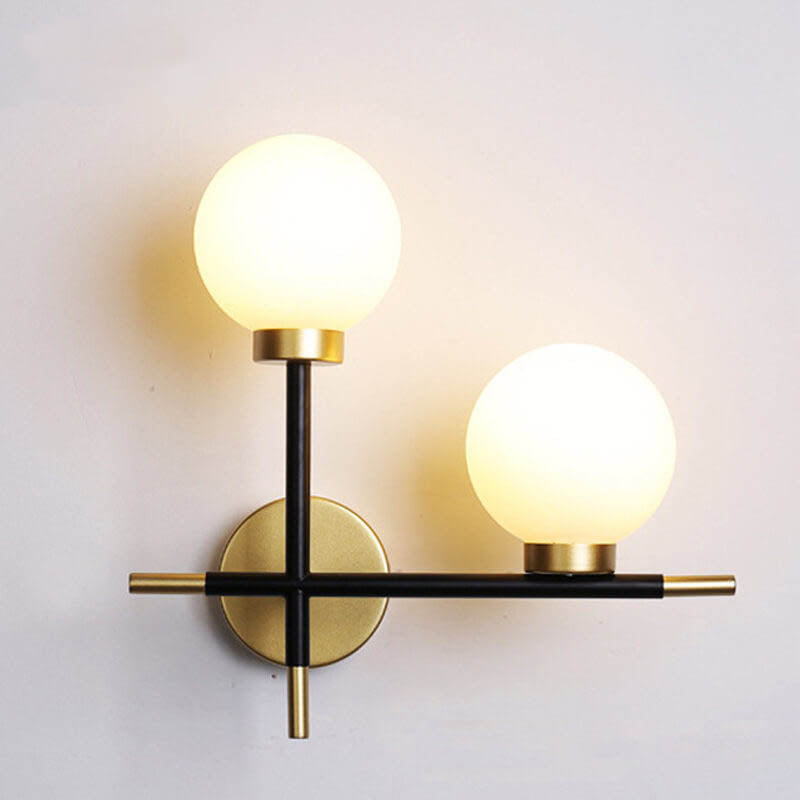 GlowVine Wandlampe im nordischen Design | Minimalistisches Glas-Design | 1 oder 2 Lichter | Elegante Wandleuchte