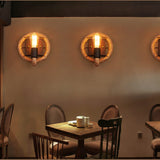 RusticGlow Seil-Wandleuchte | Vintage Stil | Hanfseil-Lampendesign | Einzigartige Dekoration | Umweltfreundliche Wandlampe