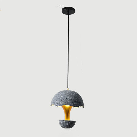 Cemuro Glow Industrial Pendelleuchte | Beton-Optik | Pilzform | LED-Hängeleuchte für Esszimmer & Küche
