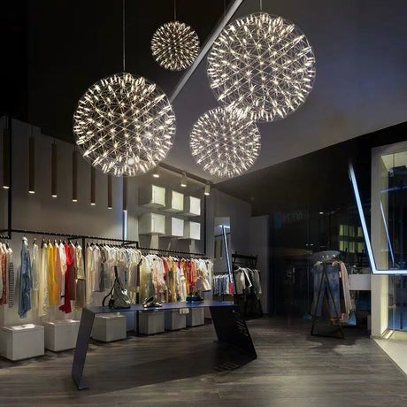 StarFlare LED Feuerwerk Pendelleuchte | Modernes Design | 12 bis 92 Lichtkugeln | Deko-Leuchte für Wohnzimmer & Esszimmer