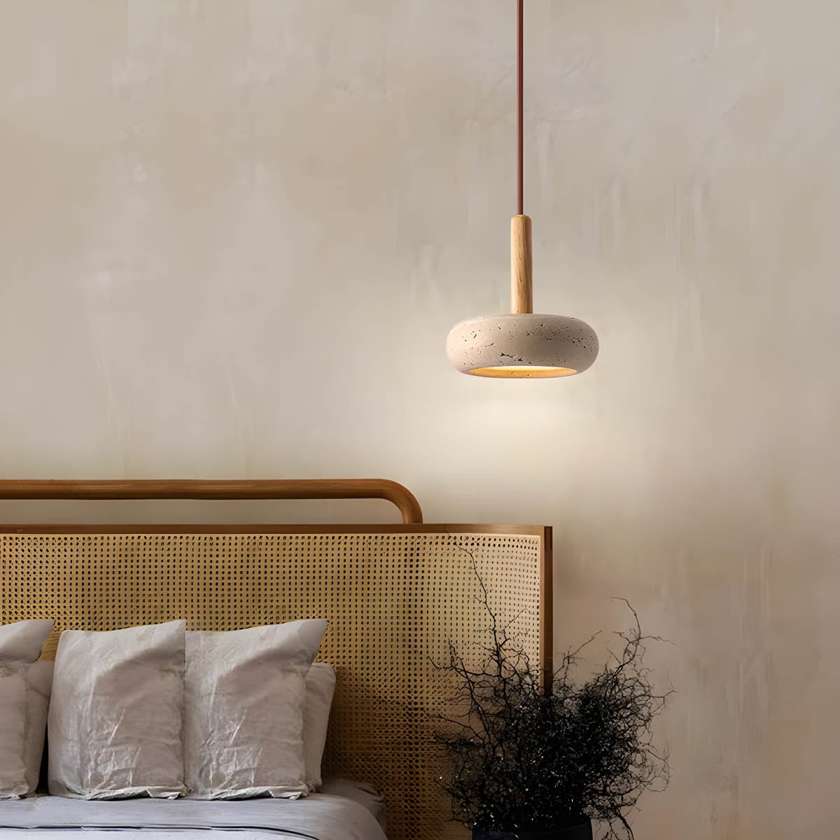 LuxeStone Pendelleuchte aus Naturstein | Elegantes Design | Perfekt für Wohnzimmer & Esszimmer | LED-kompatibel