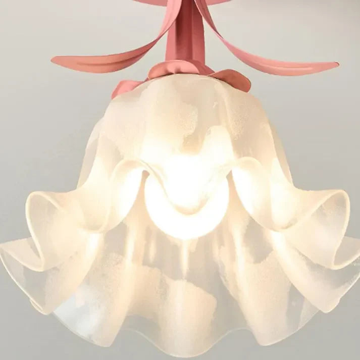 FleurTiffany Französische Tiffany-Deckenleuchte | Blumenmuster | Elegantes Jugendstil-Design für Ihr Zuhause