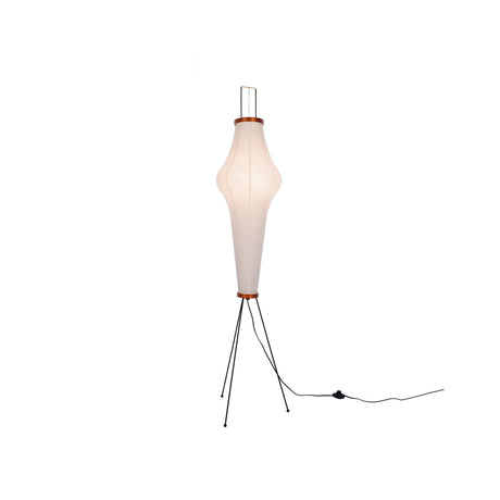 SereniLum Reispapier Stehlampe | Minimalistisches Design | Warmweißes LED-Licht | Nachhaltige Deko für Zuhause