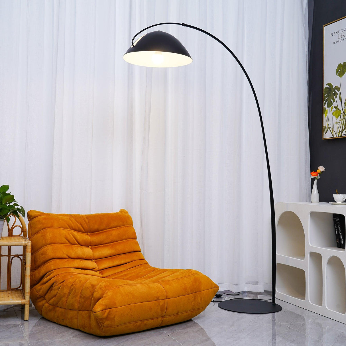 LumoArch Premium LED Bogenstehleuchte | Modernes Design | Dimmbar | Wohnzimmer Beleuchtung