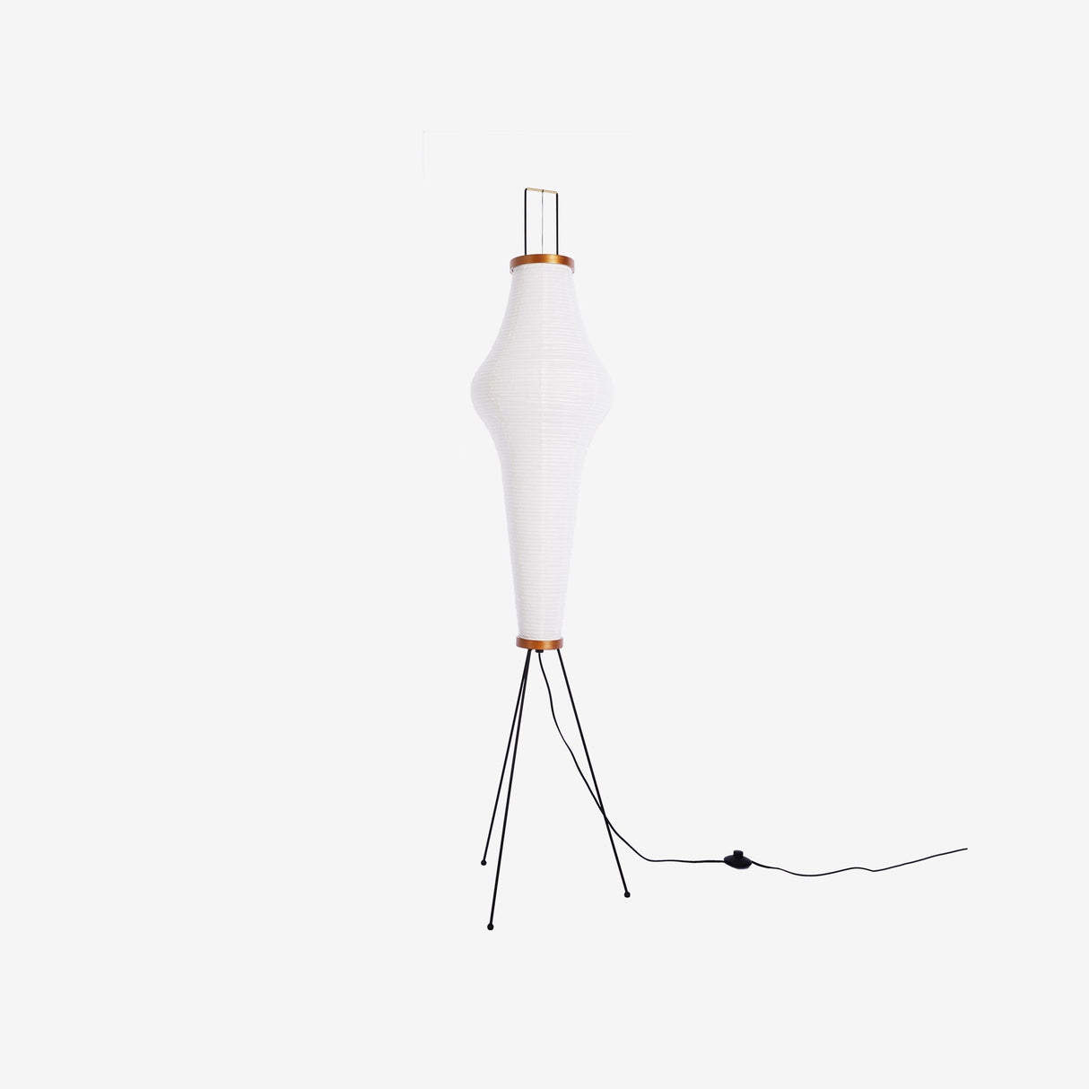 SereniLum Reispapier Stehlampe | Minimalistisches Design | Warmweißes LED-Licht | Nachhaltige Deko für Zuhause