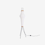 SereniLum Reispapier Stehlampe | Minimalistisches Design | Warmweißes LED-Licht | Nachhaltige Deko für Zuhause