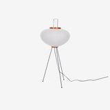SereniLum Reispapier Stehlampe | Minimalistisches Design | Warmweißes LED-Licht | Nachhaltige Deko für Zuhause