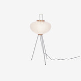 SereniLum Reispapier Stehlampe | Minimalistisches Design | Warmweißes LED-Licht | Nachhaltige Deko für Zuhause