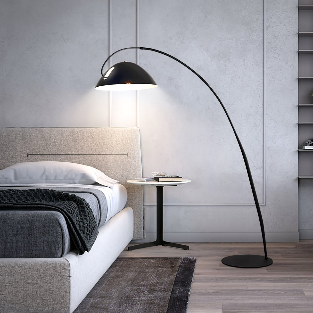 LumoArch Premium LED Bogenstehleuchte | Modernes Design | Dimmbar | Wohnzimmer Beleuchtung