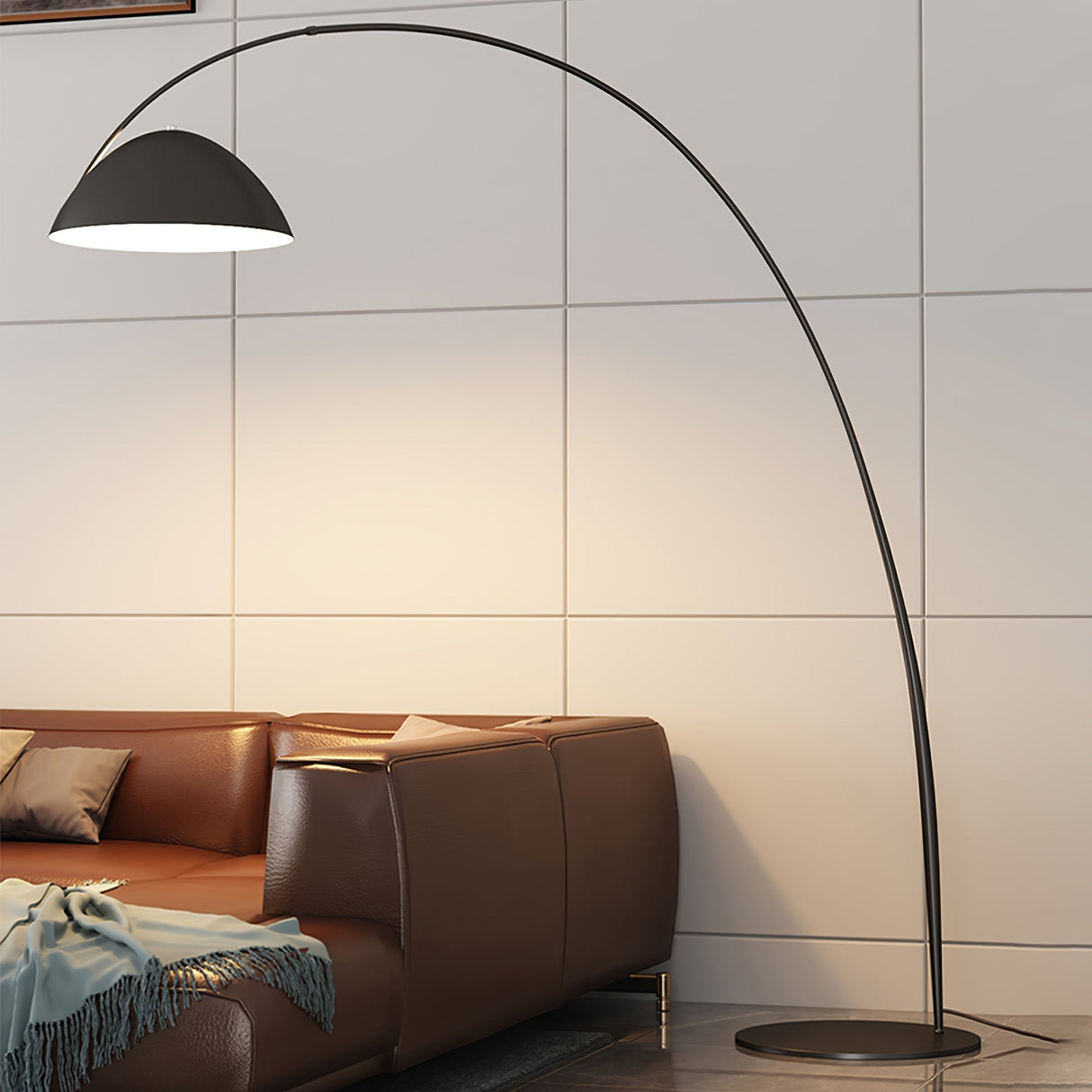 LumoArch Premium LED Bogenstehleuchte | Modernes Design | Dimmbar | Wohnzimmer Beleuchtung