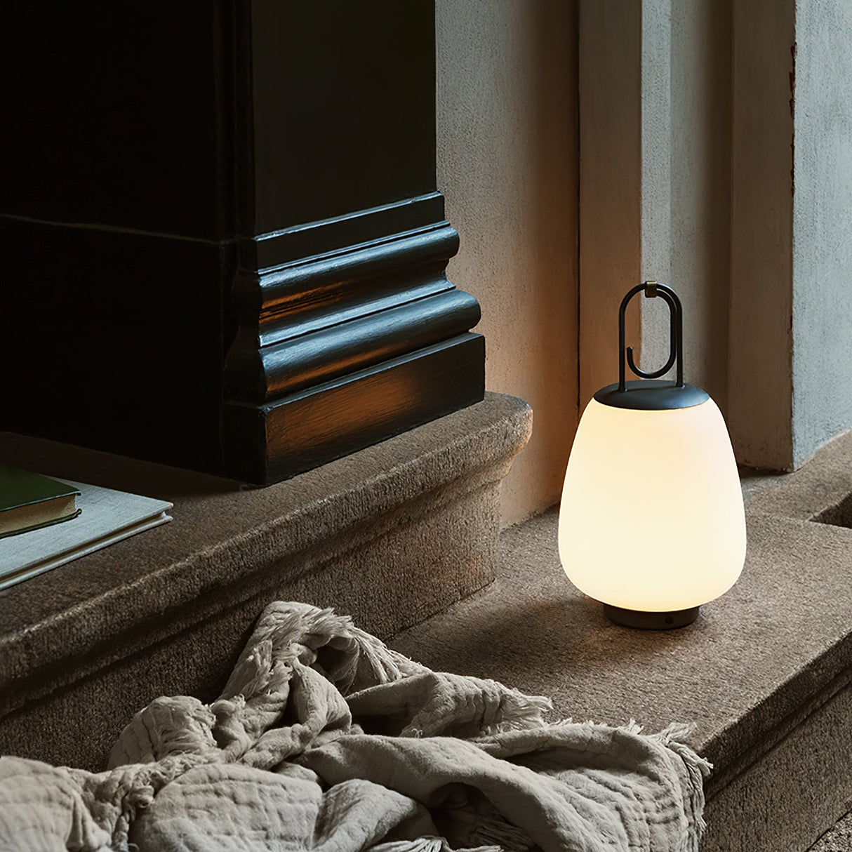 GlowMate Tragbare Laterne Tischlampe | Eingebaute Batterie | LED Licht | Warmes & Kühles Licht | Perfekte Stimmungsbeleuchtung